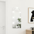Spiegel met LED-verlichting 90x45 cm boog glas
