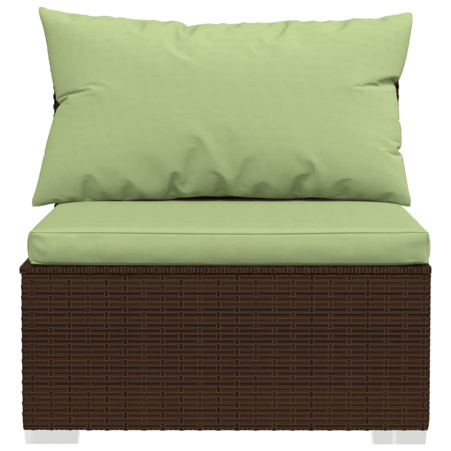 4-Delige Loungeset Met Kussens Poly Rattan 1