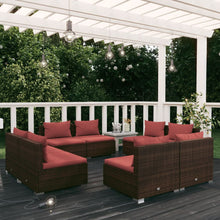 8-Delige Loungeset Met Kussens Poly Rattan 1