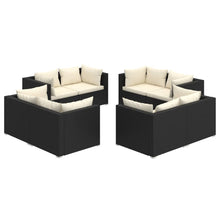 8-Delige Loungeset Met Kussens Poly Rattan 1