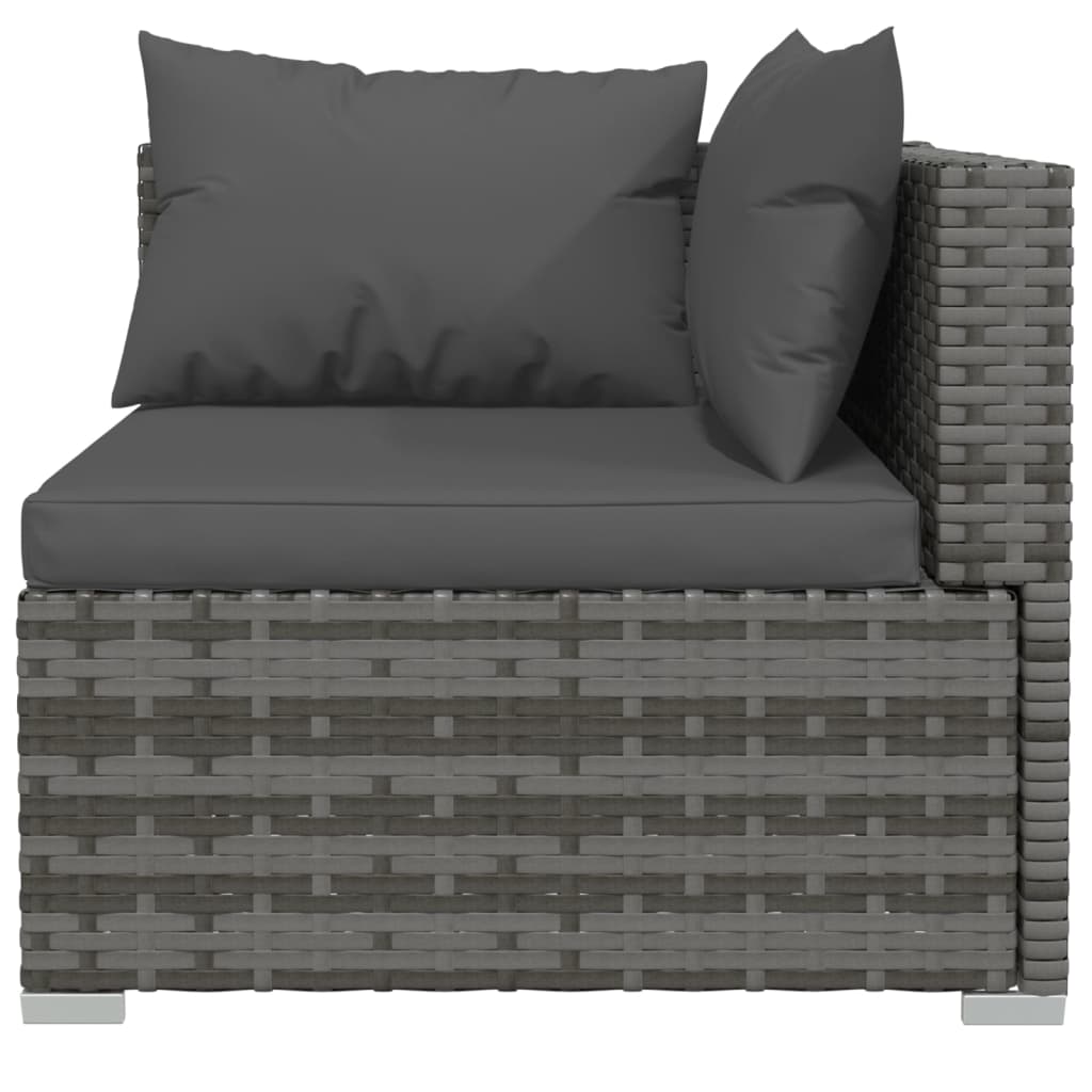 9-Delige Loungeset Met Kussens Poly Rattan 1