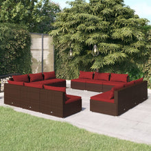 12-Delige Loungeset Met Kussens Poly Rattan 1