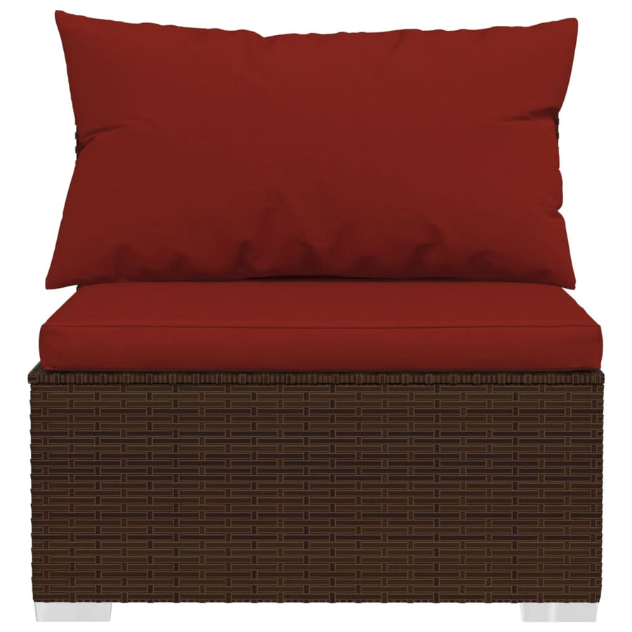 12-Delige Loungeset Met Kussens Poly Rattan 1