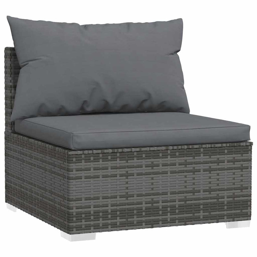 5-Delige Loungeset Met Kussens Poly Rattan 1