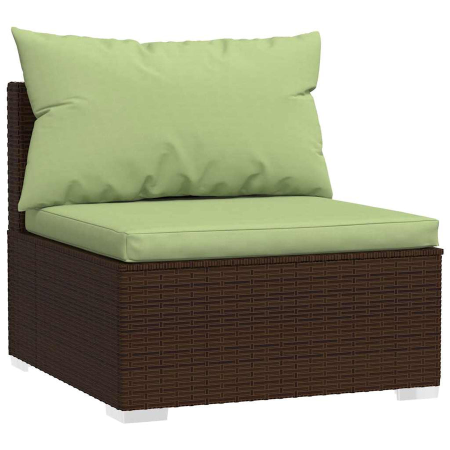 5-Delige Loungeset Met Kussens Poly Rattan 1