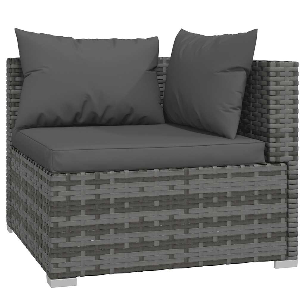 5-Delige Loungeset Met Kussens Poly Rattan 1