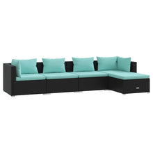 5-Delige Loungeset Met Kussens Poly Rattan 1