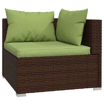 5-Delige Loungeset Met Kussens Poly Rattan 1