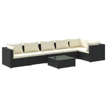 7-Delige Loungeset Met Kussens Poly Rattan 1