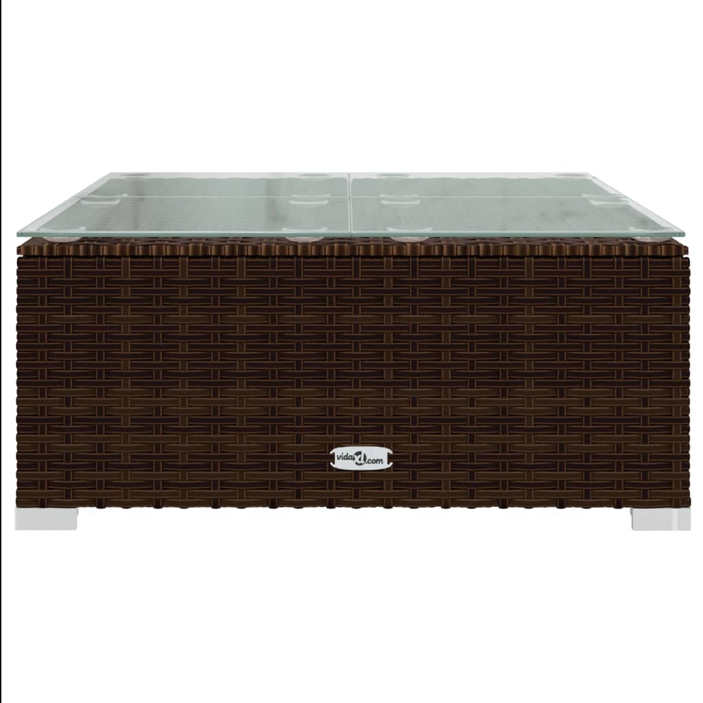 7-Delige Loungeset Met Kussens Poly Rattan 1