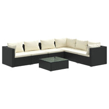 7-Delige Loungeset Met Kussens Poly Rattan 1
