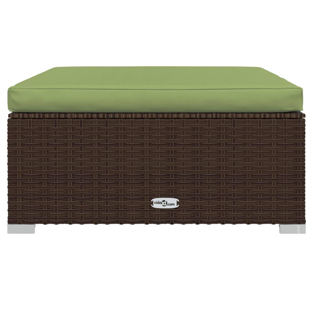 6-Delige Loungeset Met Kussens Poly Rattan 1