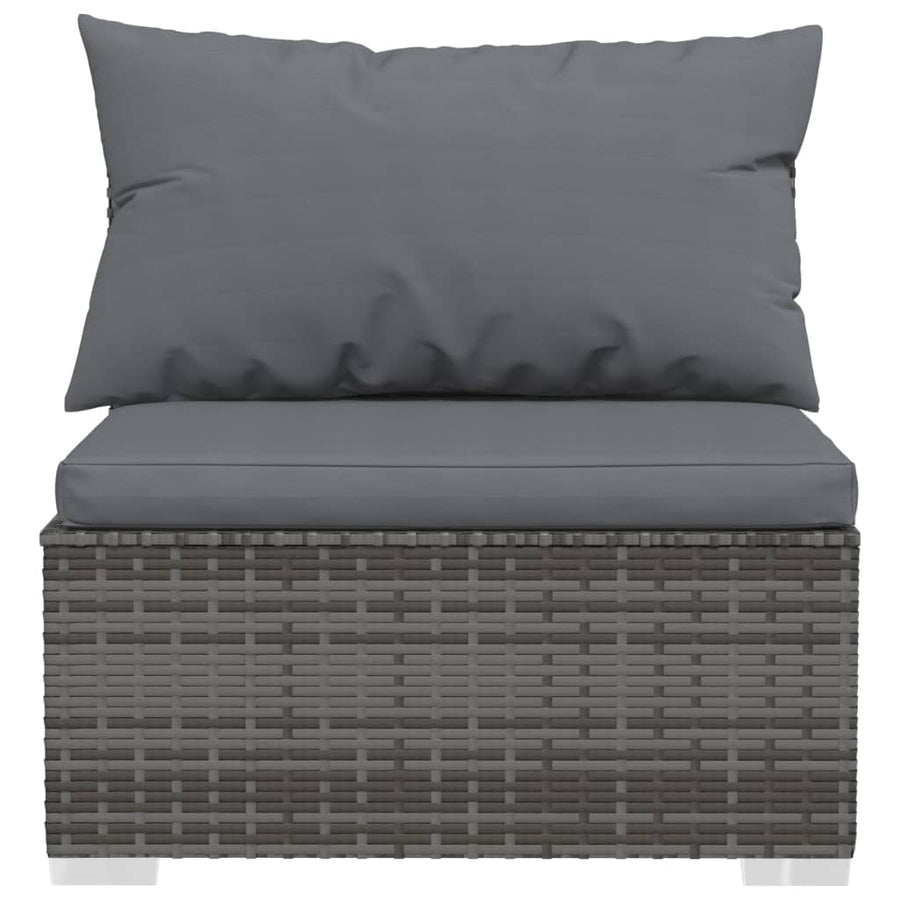 7-Delige Loungeset Met Kussens Poly Rattan 1