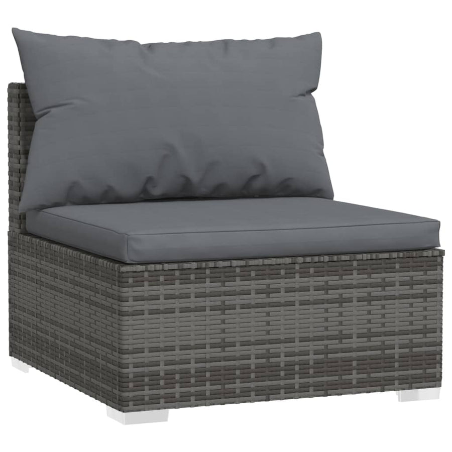 7-Delige Loungeset Met Kussens Poly Rattan 1