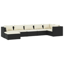 7-Delige Loungeset Met Kussens Poly Rattan 1