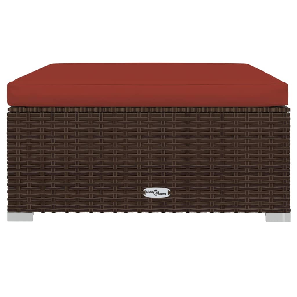 7-Delige Loungeset Met Kussens Poly Rattan 1