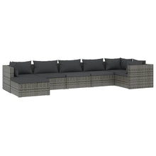 7-Delige Loungeset Met Kussens Poly Rattan 1