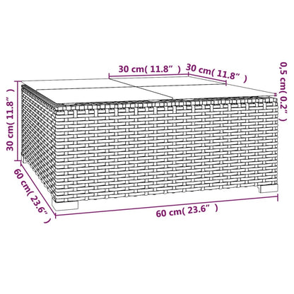 10-Delige Loungeset Met Kussens Poly Rattan 1