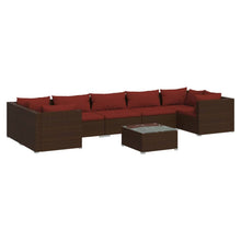 8-Delige Loungeset Met Kussens Poly Rattan 1