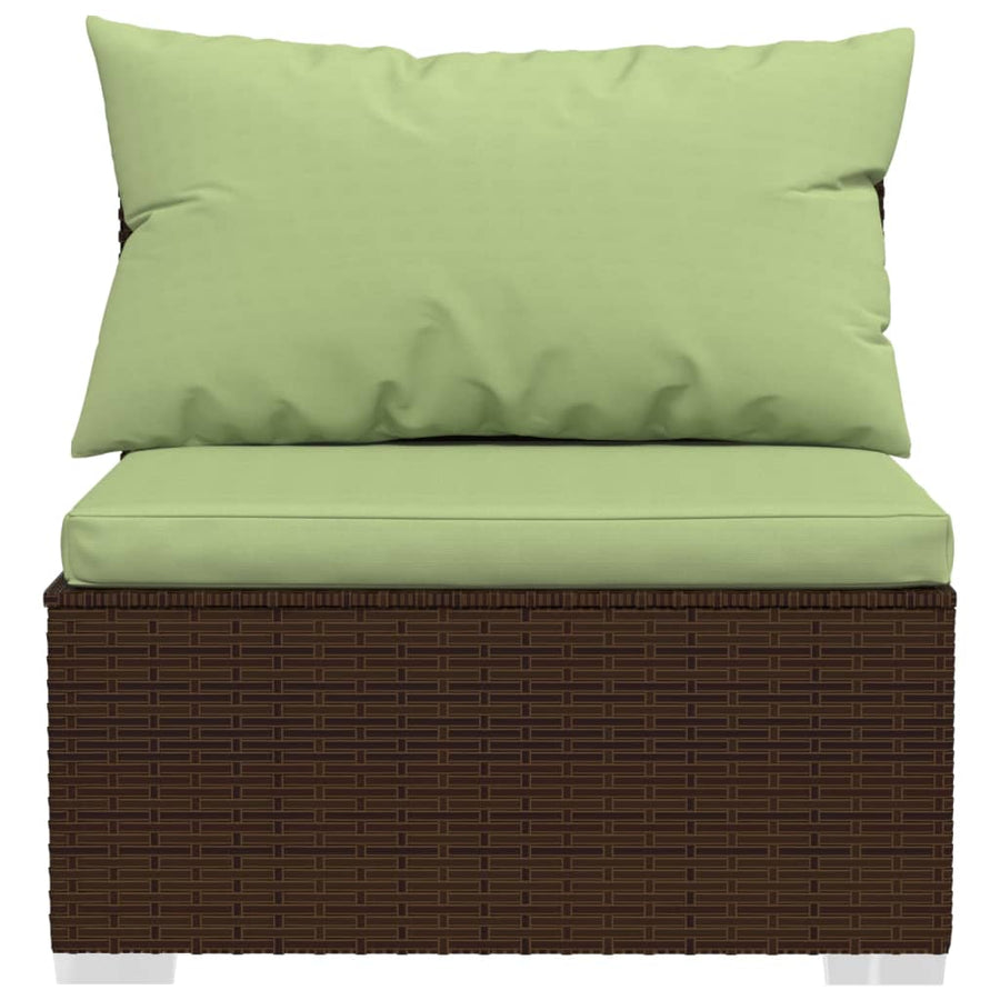 9-Delige Loungeset Met Kussens Poly Rattan 1