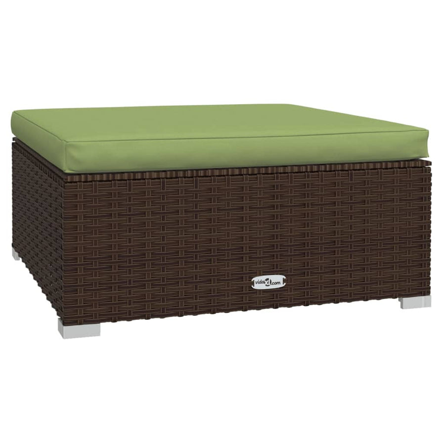 9-Delige Loungeset Met Kussens Poly Rattan 1