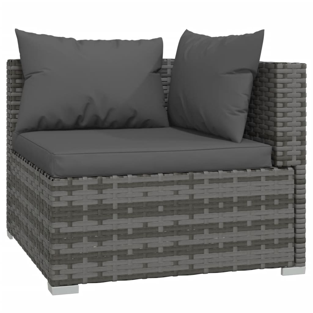 9-Delige Loungeset Met Kussens Poly Rattan 1