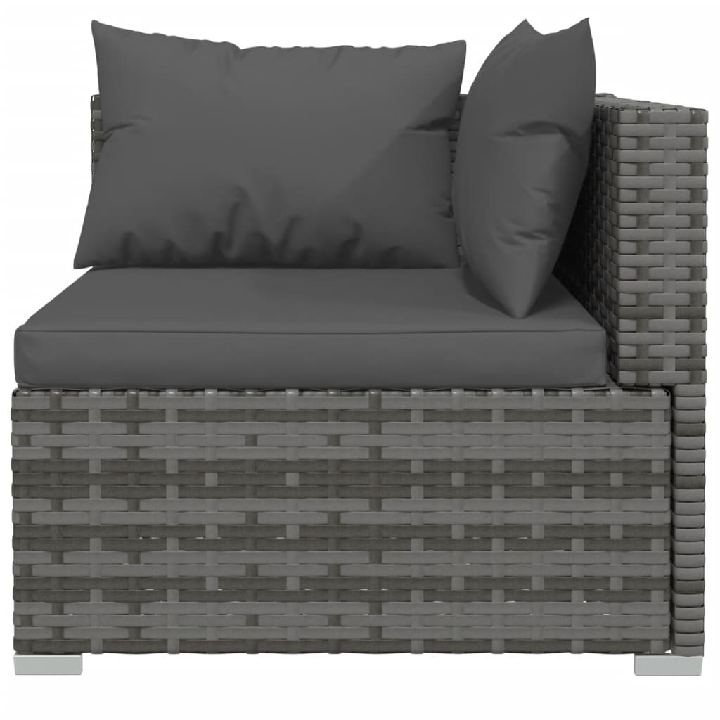 9-Delige Loungeset Met Kussens Poly Rattan 1