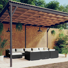 10-Delige Loungeset Met Kussens Poly Rattan 1