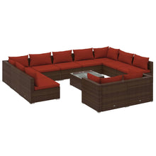 12-Delige Loungeset Met Kussens Poly Rattan 1