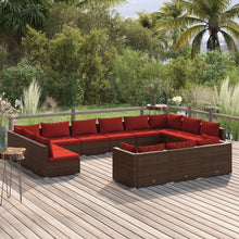13-Delige Loungeset Met Kussens Poly Rattan 1