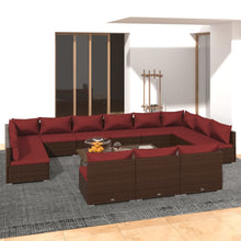 13-Delige Loungeset Met Kussens Poly Rattan 1