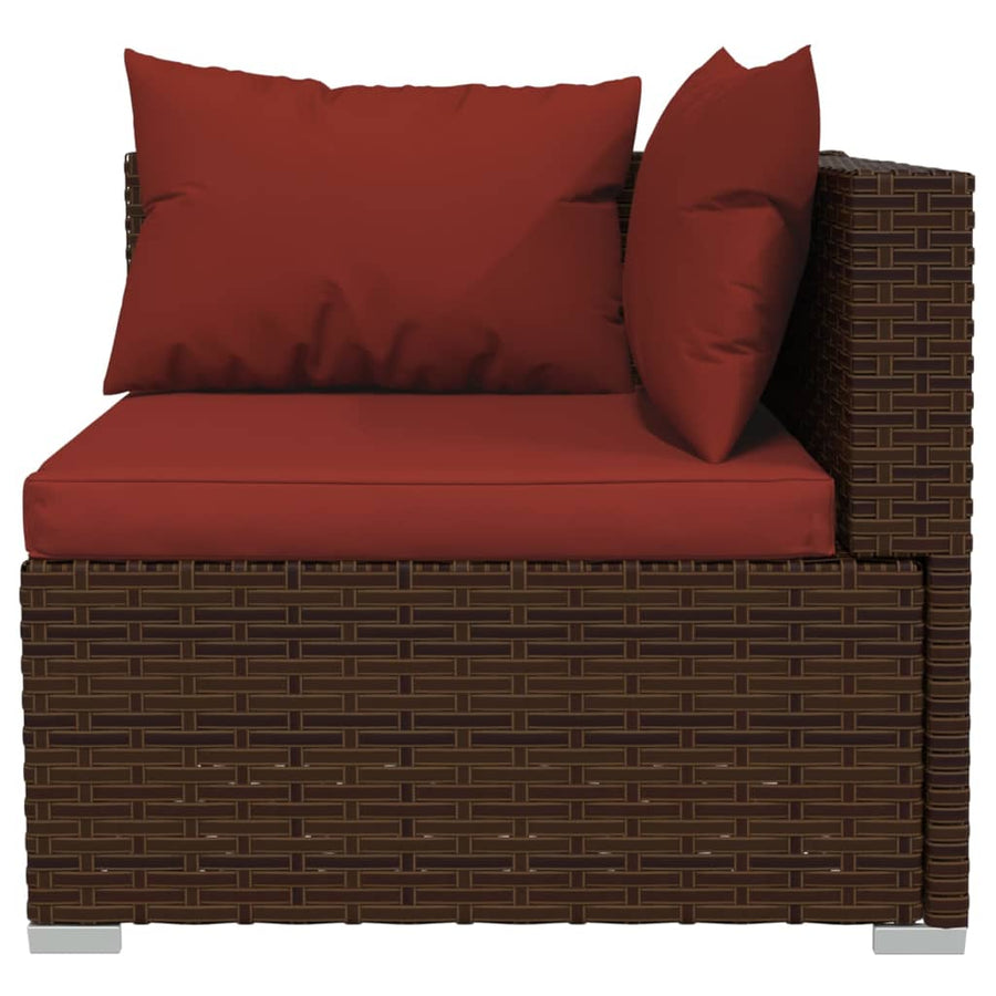 14-Delige Loungeset Met Kussens Poly Rattan 1