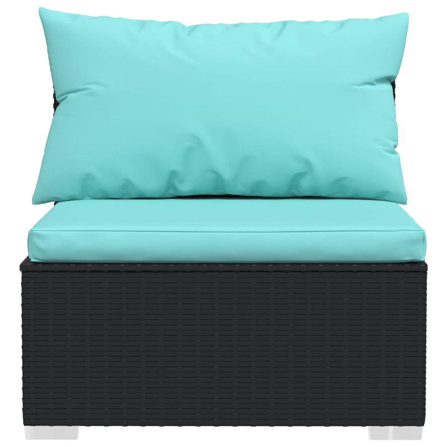 5-Delige Loungeset Met Kussens Poly Rattan 1
