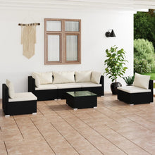 6-Delige Loungeset Met Kussens Poly Rattan 1