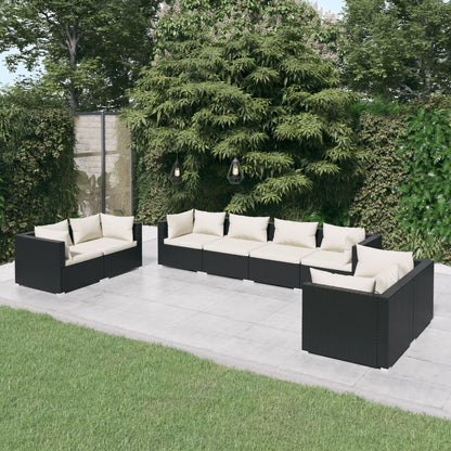 8-Delige Loungeset Met Kussens Poly Rattan 1