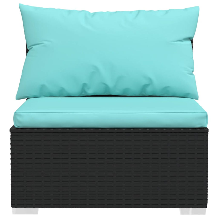 6-Delige Loungeset Met Kussens Poly Rattan 1