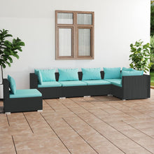 6-Delige Loungeset Met Kussens Poly Rattan 1