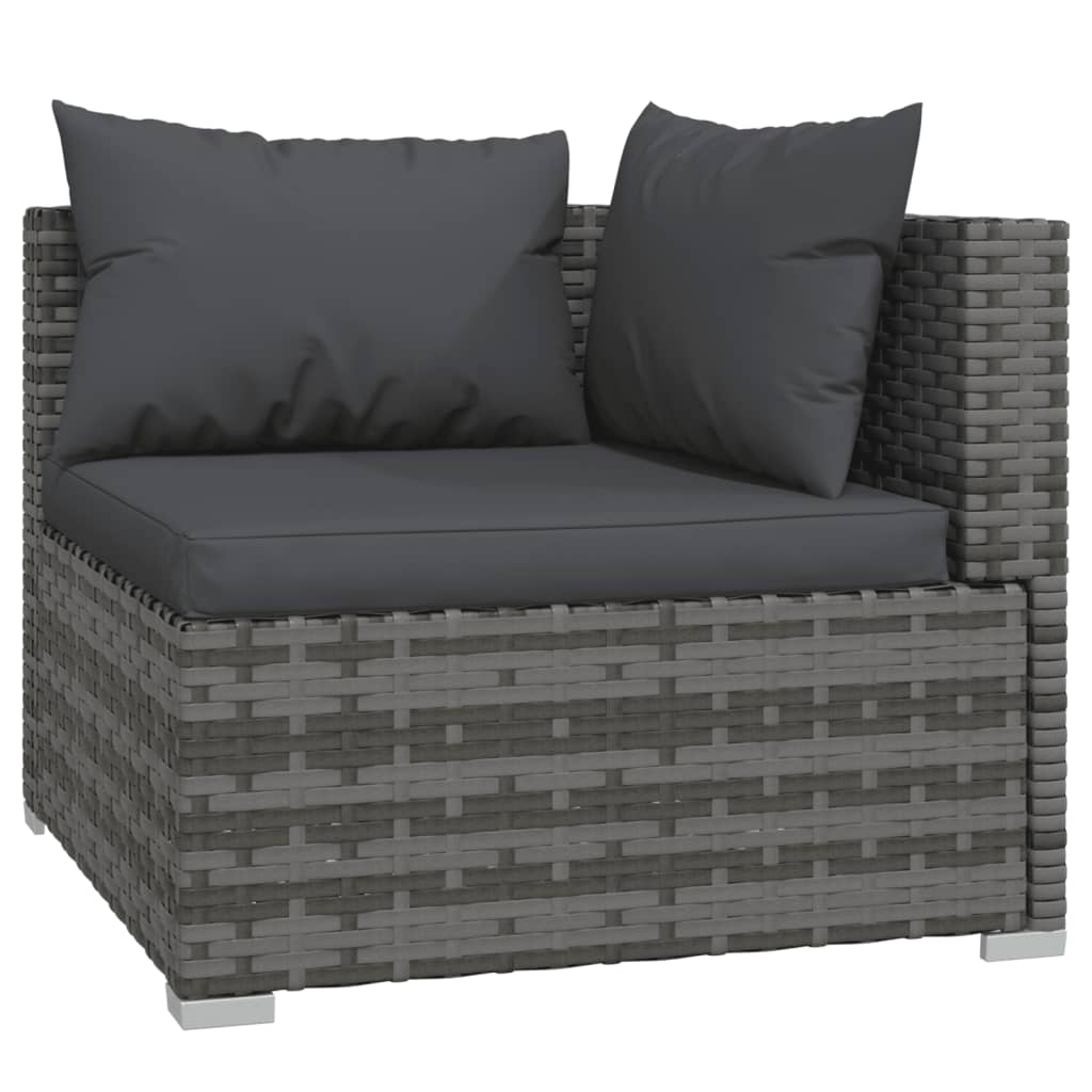 9-Delige Loungeset Met Kussens Poly Rattan 1