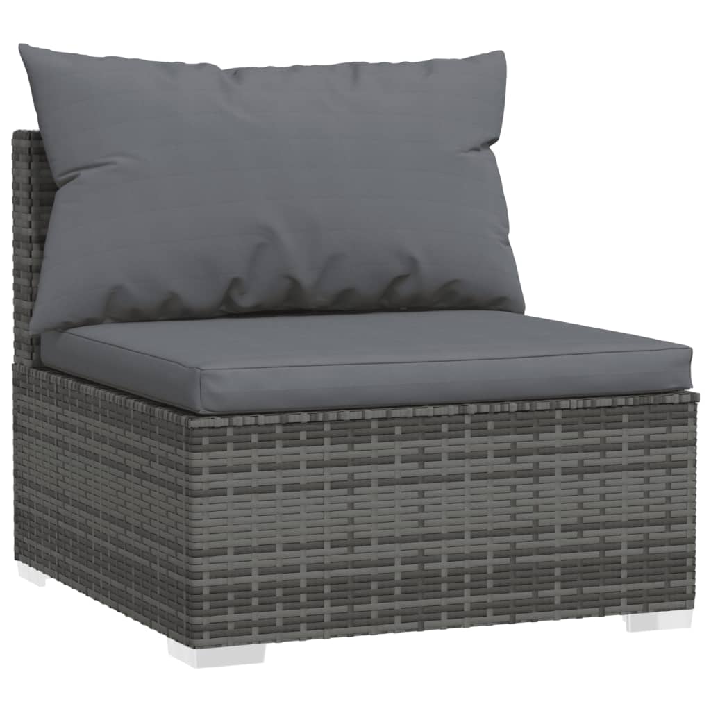 9-Delige Loungeset Met Kussens Poly Rattan 1