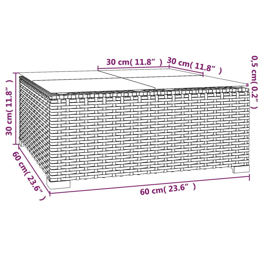 8-Delige Loungeset Met Kussens Poly Rattan 1