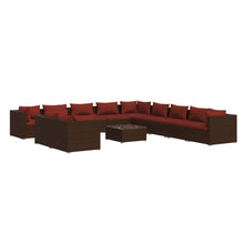 12-Delige Loungeset Met Kussens Poly Rattan 1