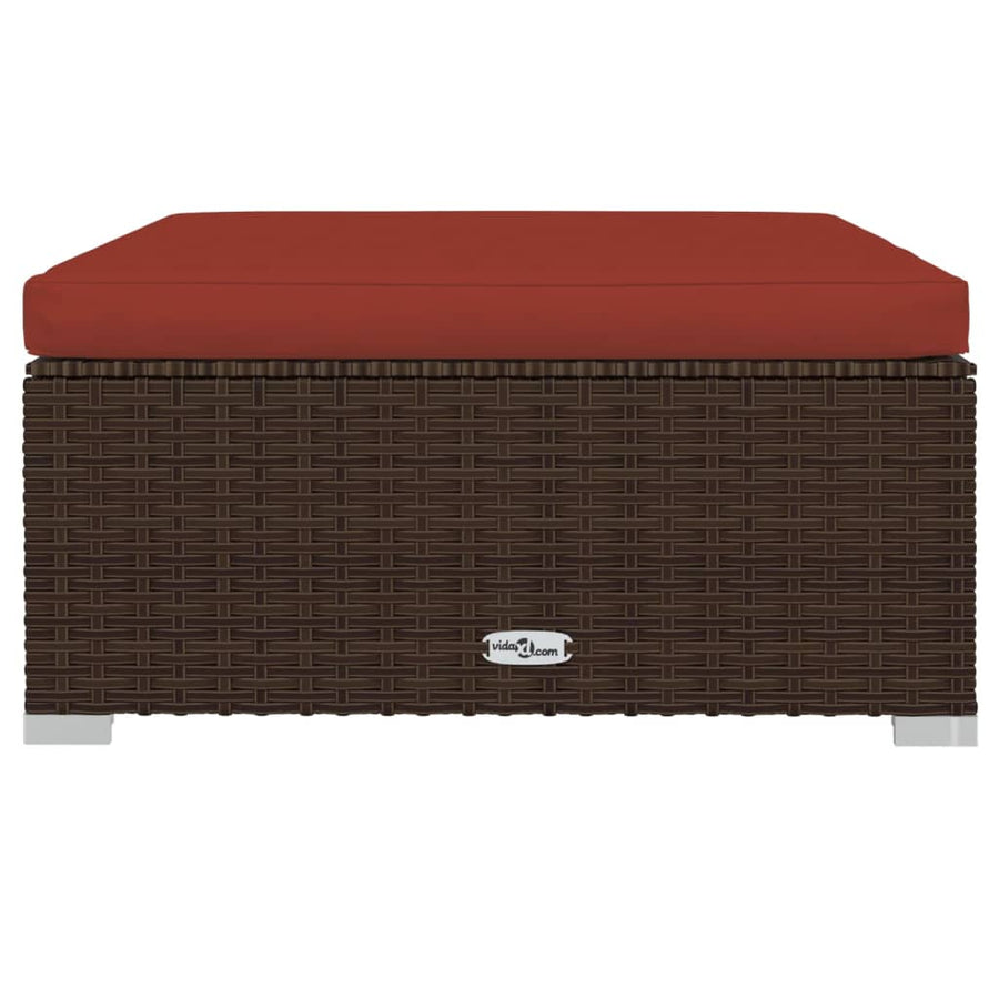 9-Delige Loungeset Met Kussens Poly Rattan 1