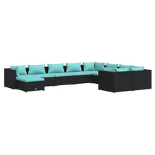 10-Delige Loungeset Met Kussens Poly Rattan 1