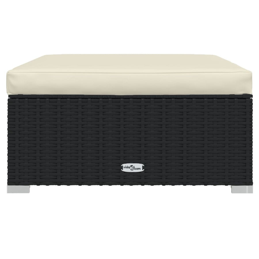 1 Loungeset Met Kussens Poly Rattan 1