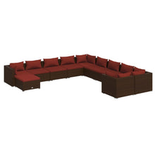 1 Loungeset Met Kussens Poly Rattan 1