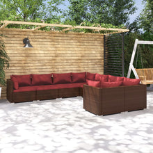 8-Delige Loungeset Met Kussens Poly Rattan 1