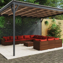 12-Delige Loungeset Met Kussens Poly Rattan 1