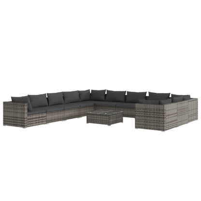 12-Delige Loungeset Met Kussens Poly Rattan 1