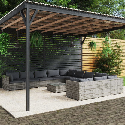 12-Delige Loungeset Met Kussens Poly Rattan 1