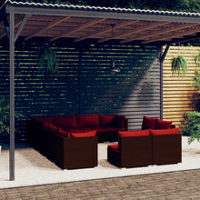 12-Delige Loungeset Met Kussens Poly Rattan 1